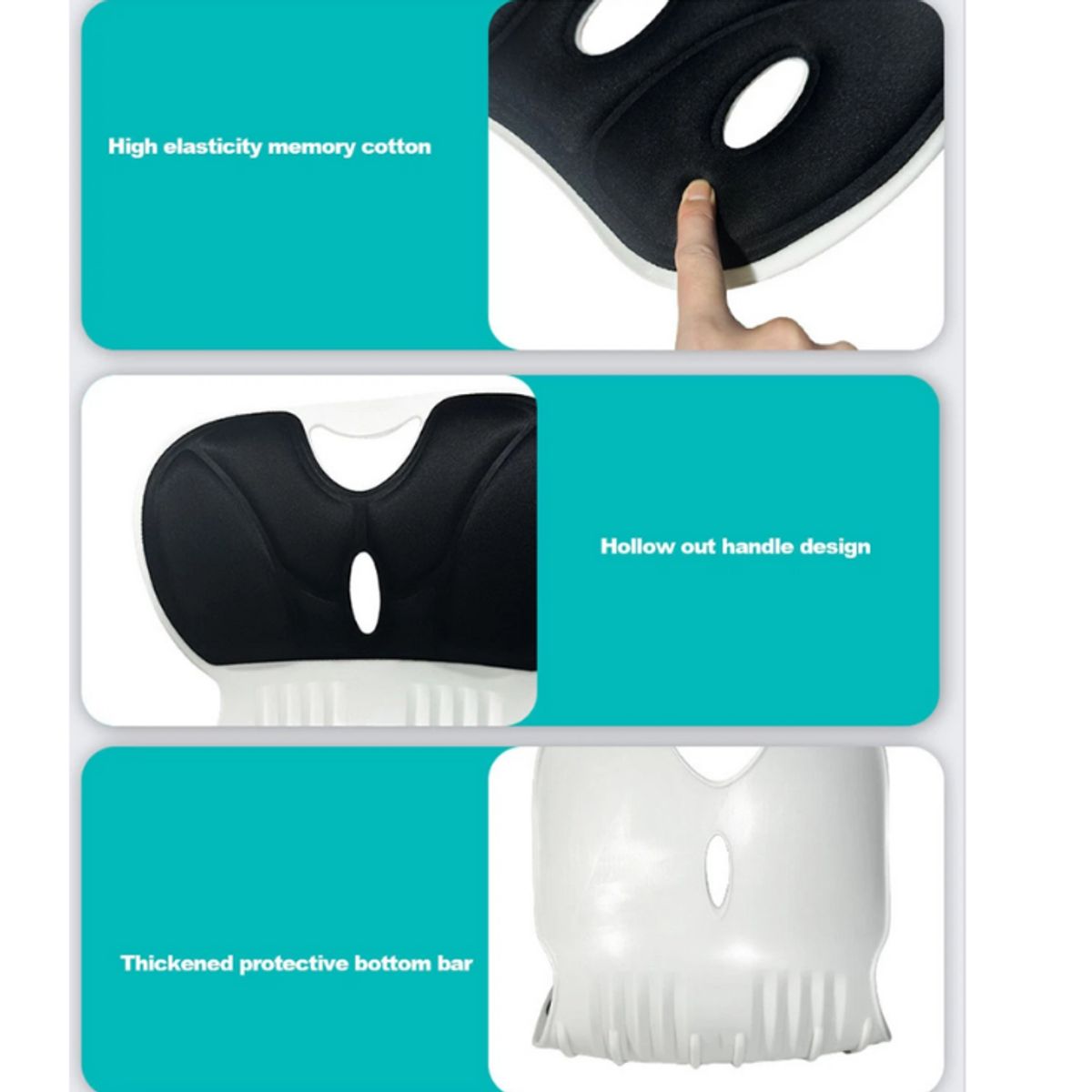 GENERICO - Almohada Lumbar Ergonómica Talla M