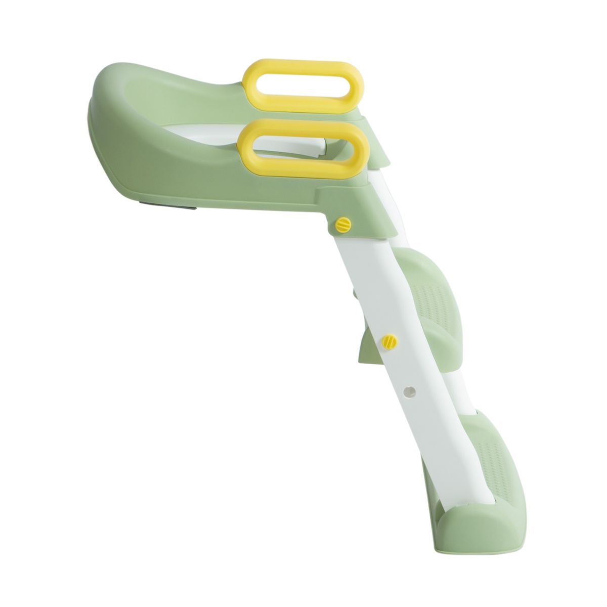EBABY - Escalera de Baño para Bebes con Reposabrazos Plegable Verde