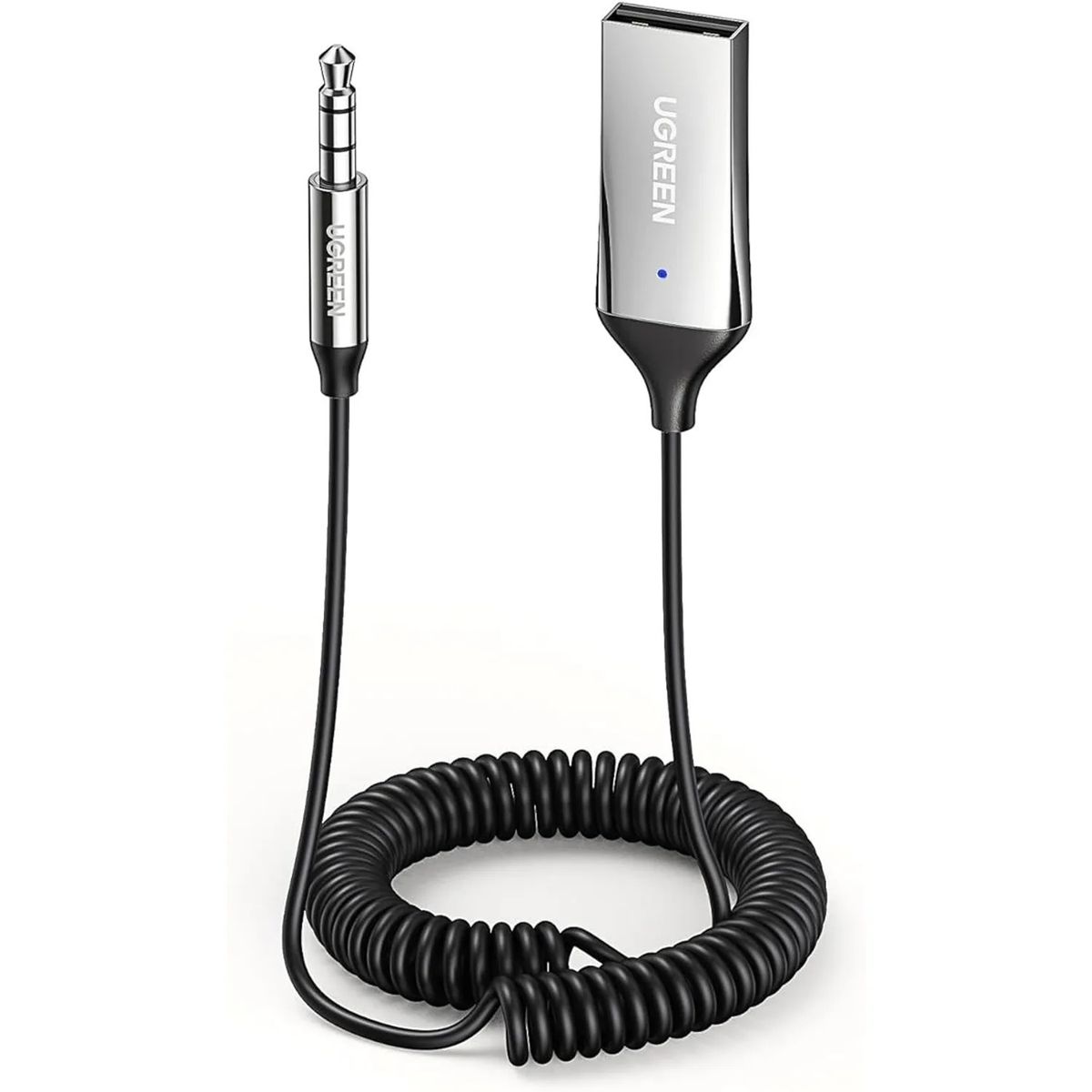UGREEN - UGREEN ADAPTADOR BLUETOOTH 5.0 USB A 3.5MM CARRO SPEAKER CM309 - 70601