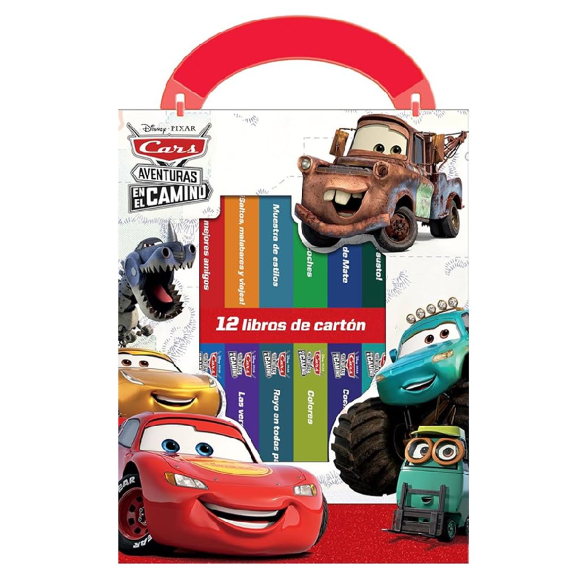 DISNEY PIXAR - Disney Pixar: Cars - Aventuras en el Camino - Mi Primer Biblioteca - 12 Libros De Carton