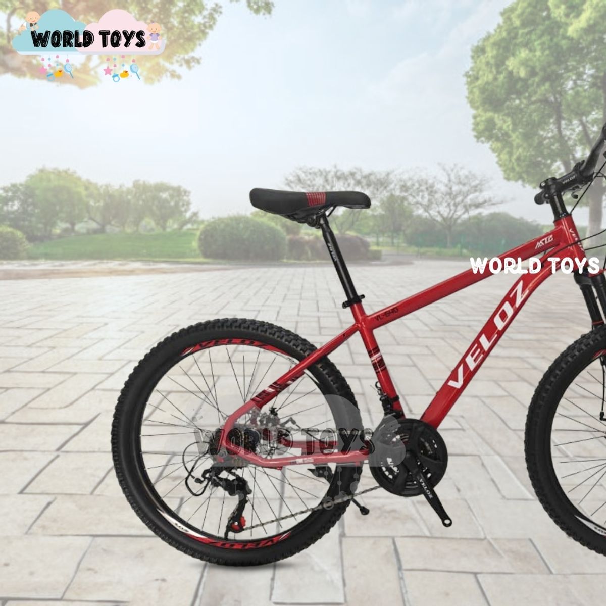 VELOX - Bicicleta Deportiva Aro 24 «TIRE URBAN» Edición Limitada Red