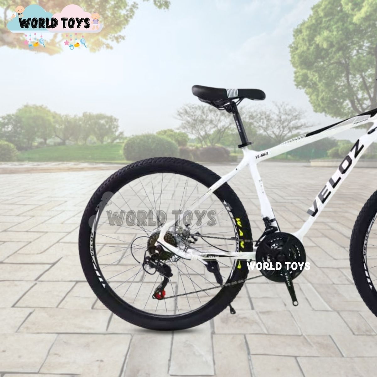 VELOX - Bicicleta Deportiva Aro 24 «TIRE URBAN» Edición Limitada White