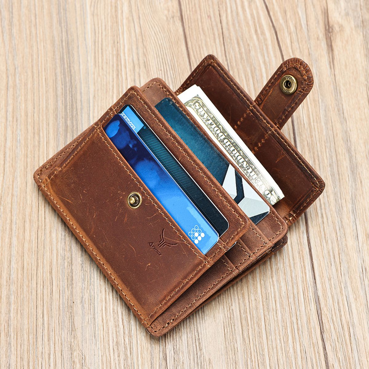 ARMUZ - Tarjetero - Monedero de Cuero Vacuno Premium 1041