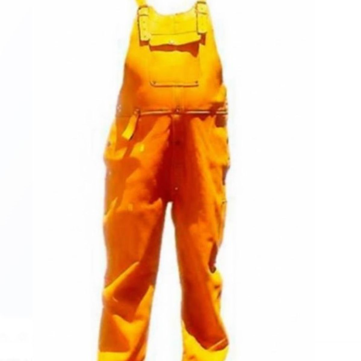 GENERICO - PANTALON INDUSTRIAL CON REFUERZO PARA SOLDADOR DE CUERO TALLA L