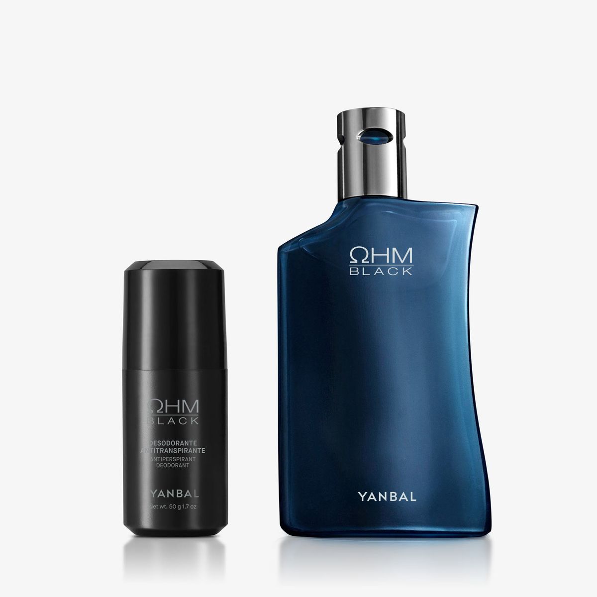 YANBAL - Set Ohm Black Perfume + Desodorante - Esencia de la vida para Hombres 100ml