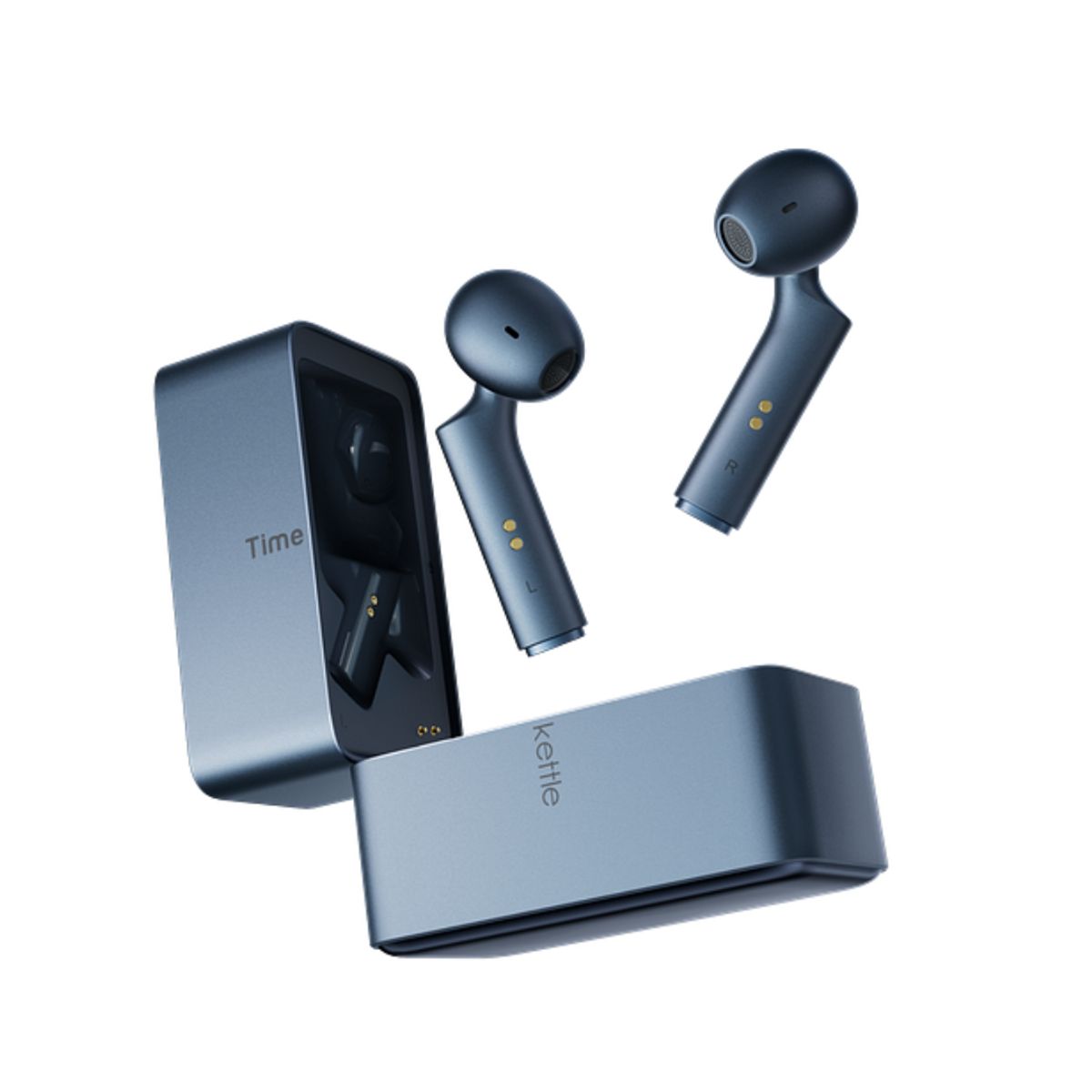 TIMEKETTLE - Timekettle W4 – Auriculares Traductores con Inteligencia Artificial en 43 Idiomas - Azul Medianoche