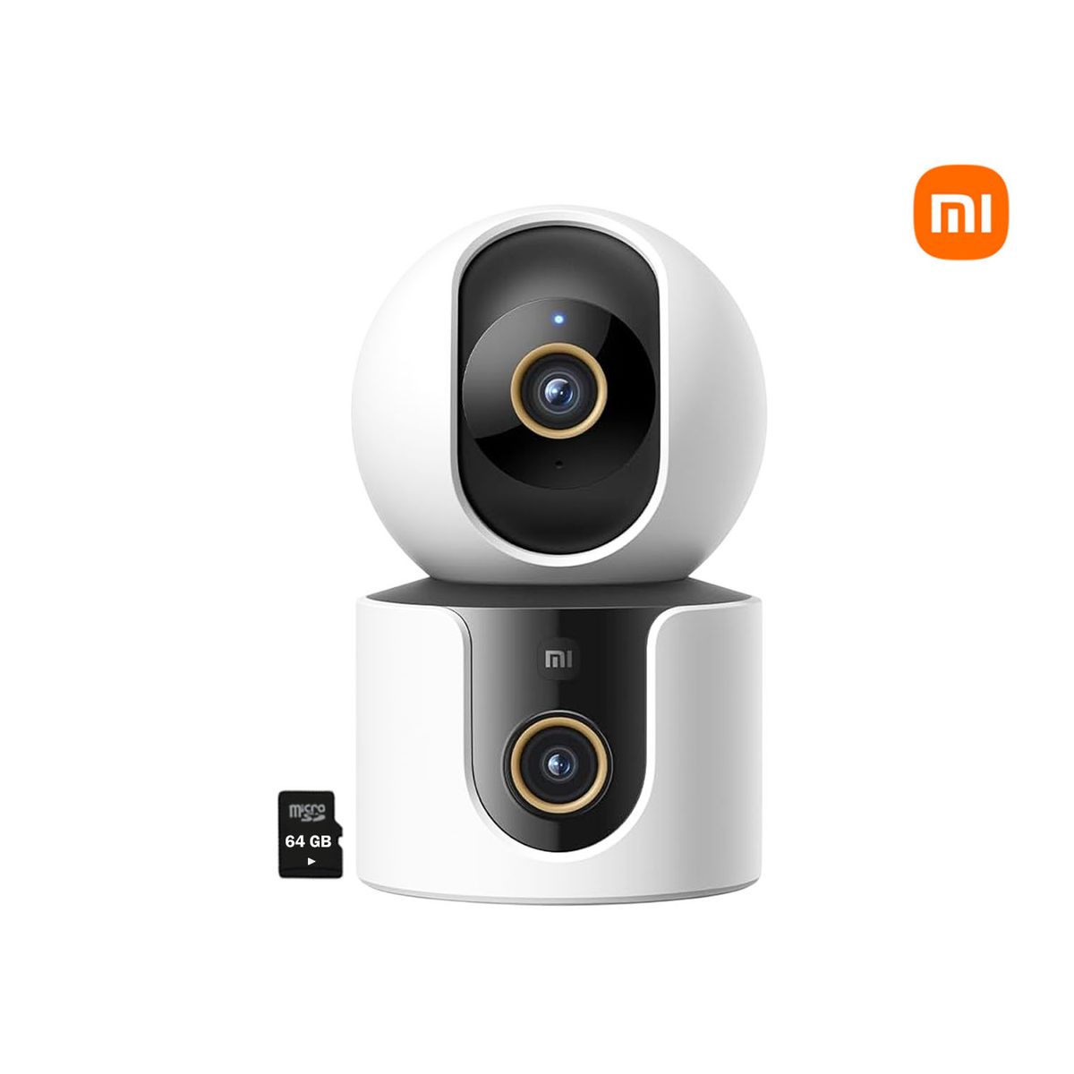 XIAOMI - Cámara Xiaomi C300 DUAL 3MP 2 lentes Detección IA Personas Audio Doble vía 64GB