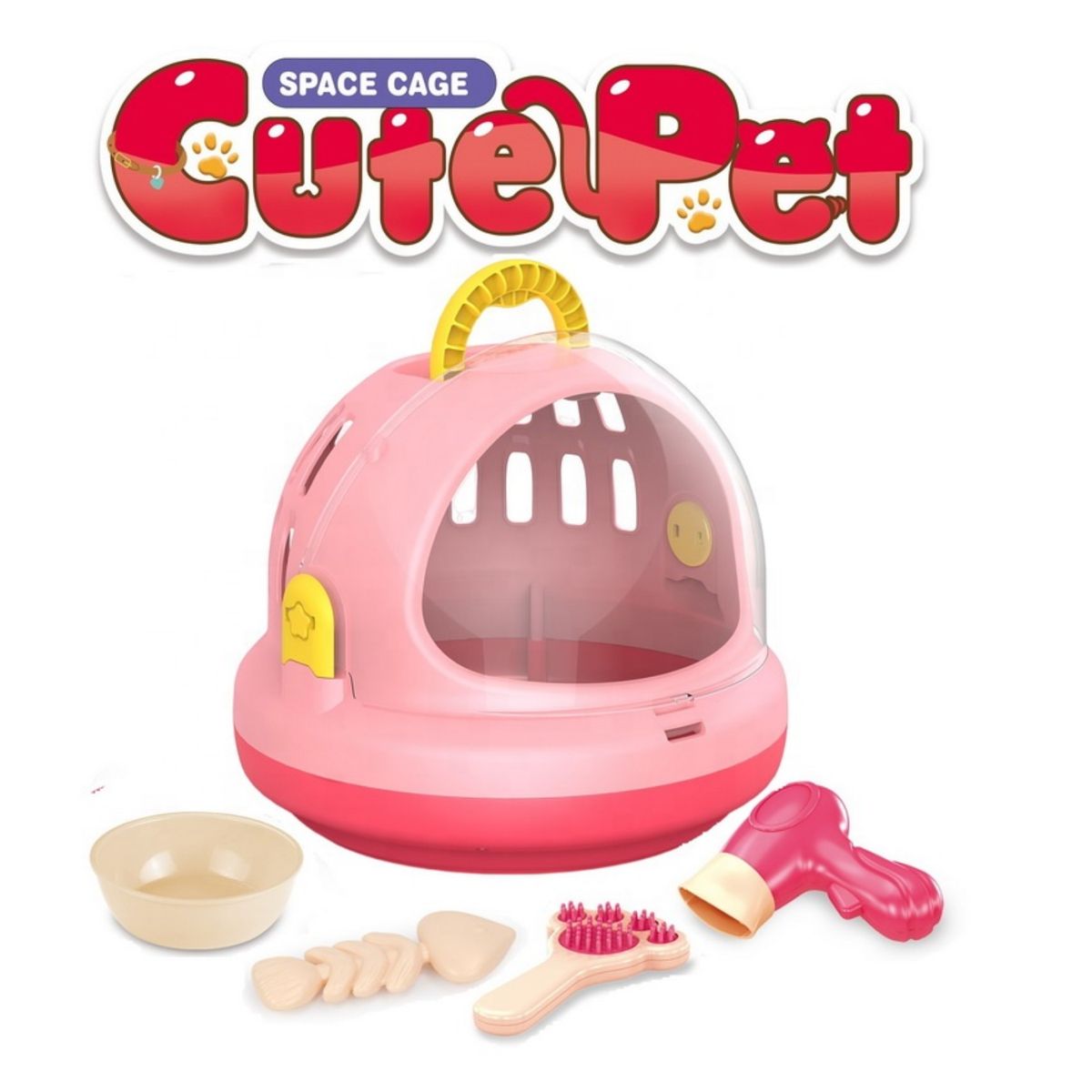 GENERICO - Conejito Camina Movimiento Mascota Juguete y transportador