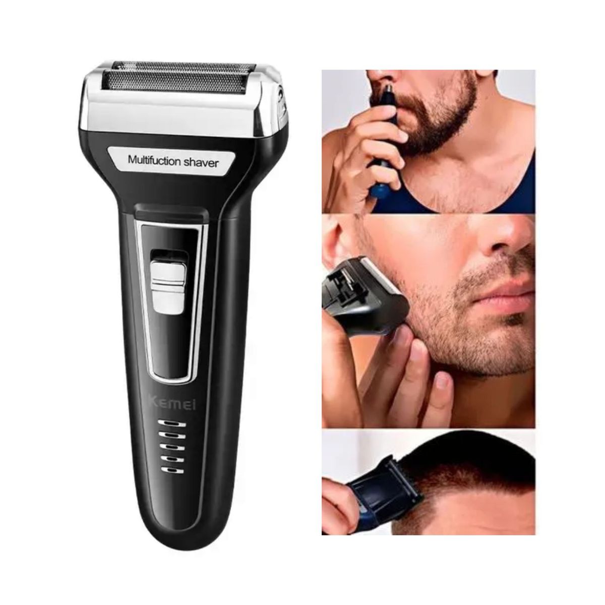 KEMEI - Cortador De Cabello Afeitado Nariz  3en1- KEMEI