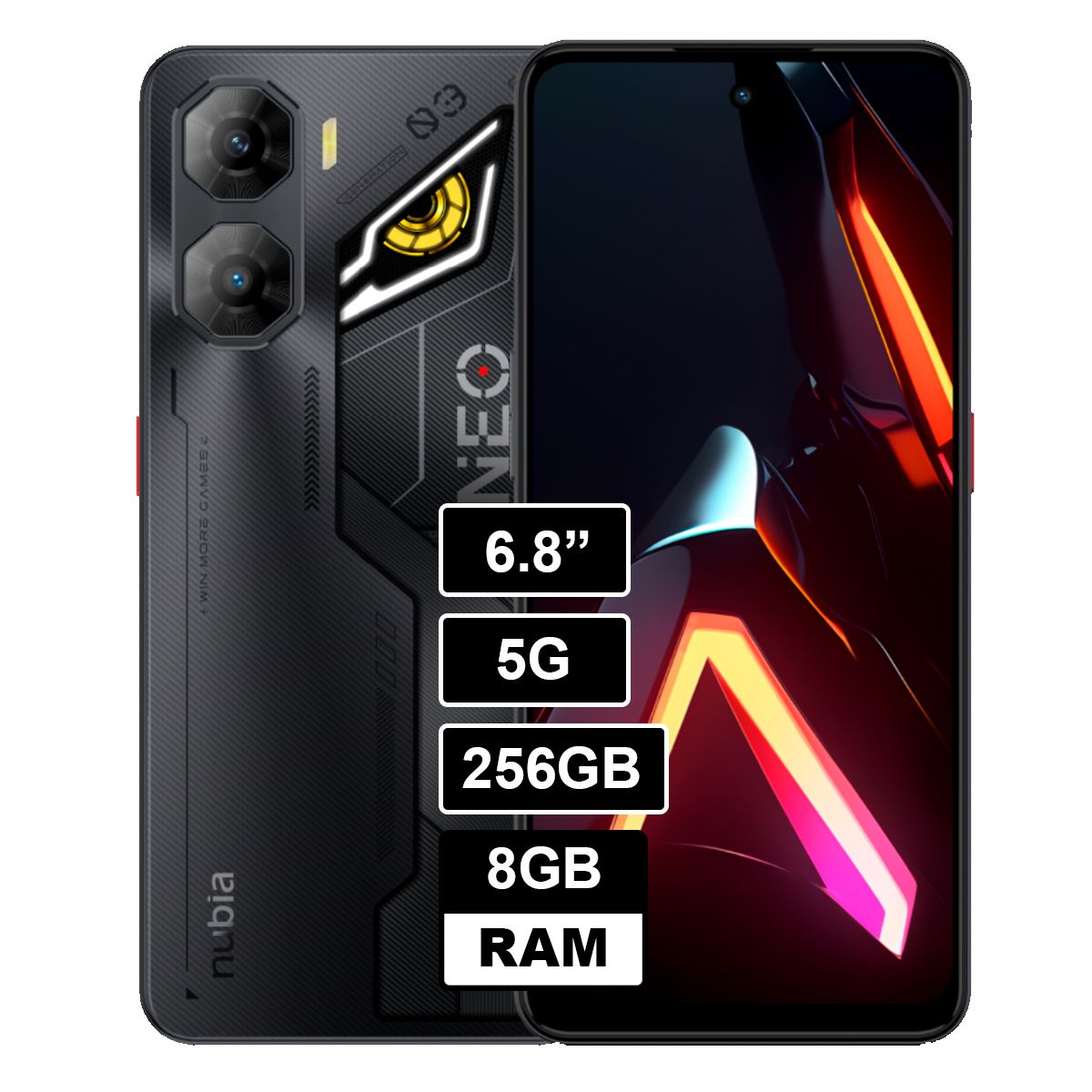 Smartphone Nubia Neo 3 5G 8GB 256GB Negro, marca ZTE - Foto Principal