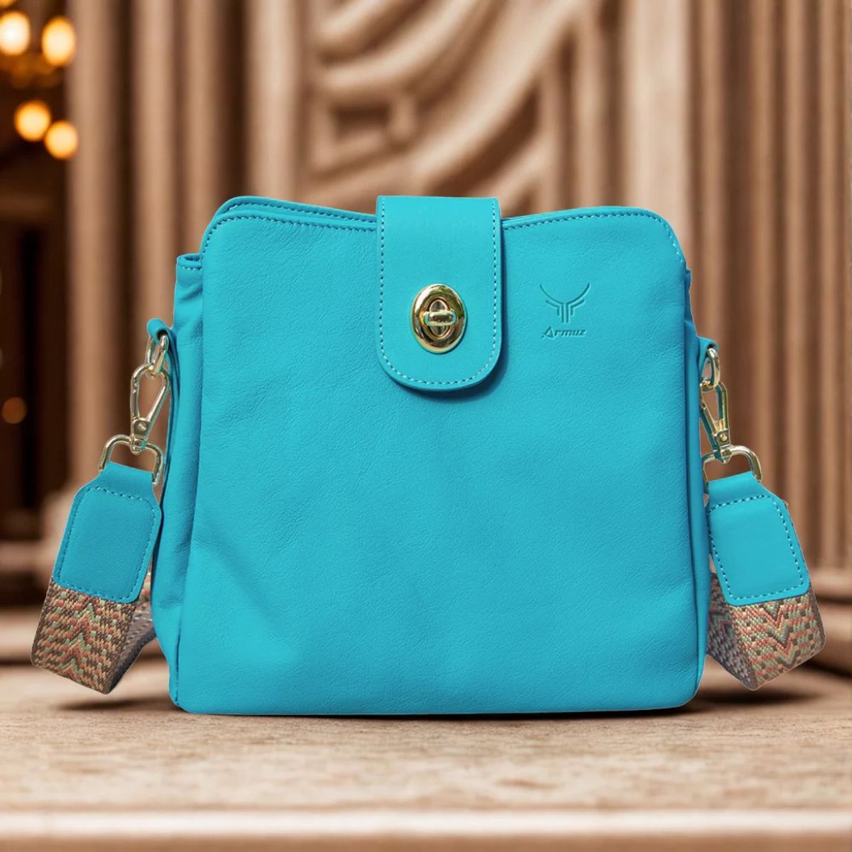 ARMUZ - Cartera de Cuero Vacuno 7778 Para Dama