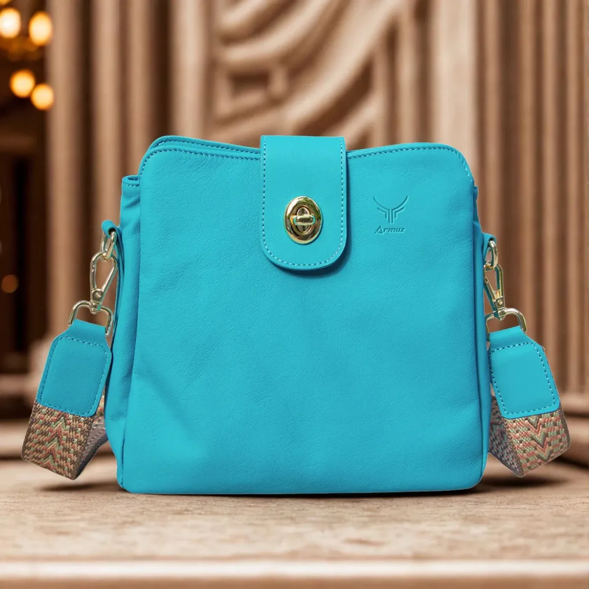 ARMUZ - Cartera de Cuero Vacuno 7778 Para Dama