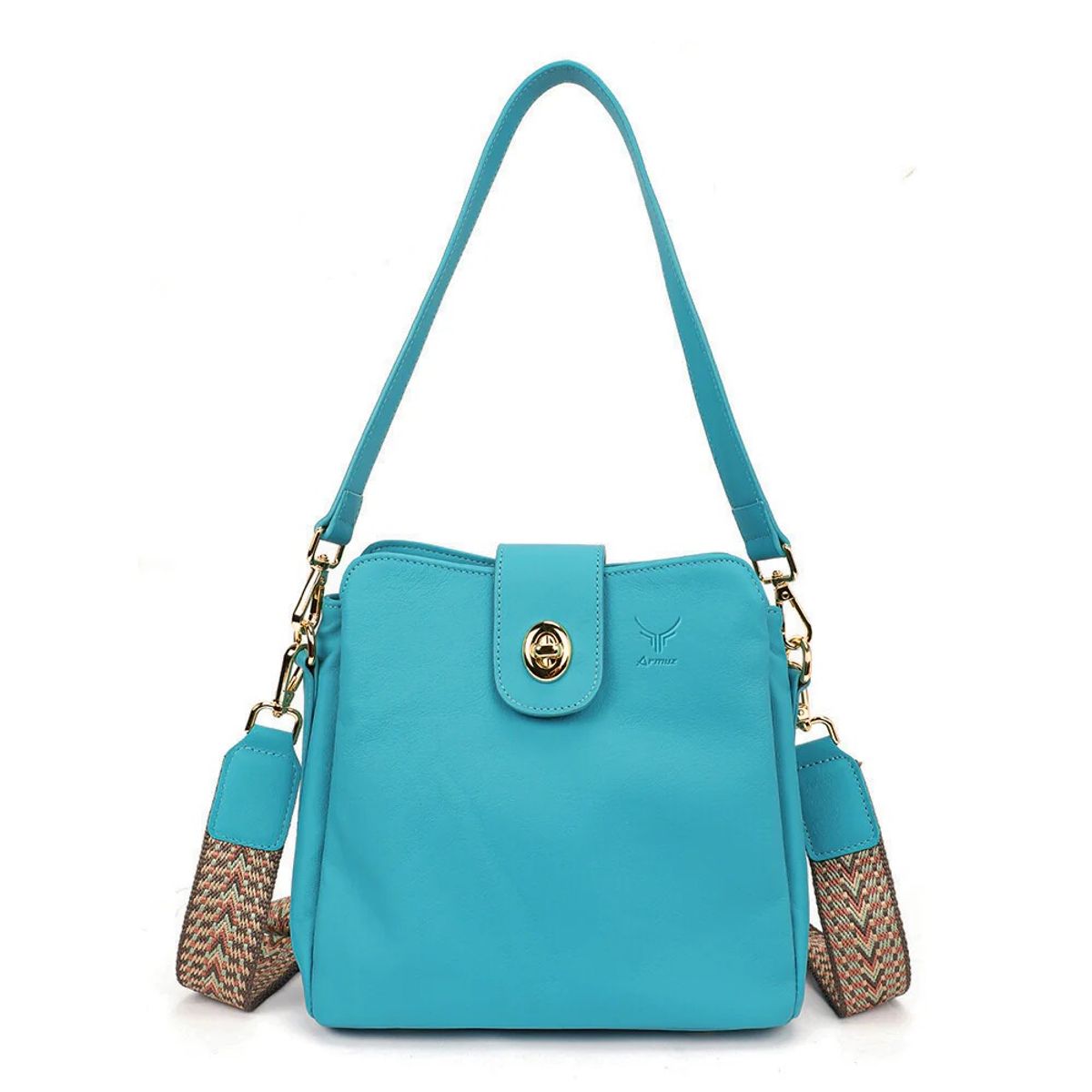 ARMUZ - Cartera de Cuero Vacuno 7778 Para Dama