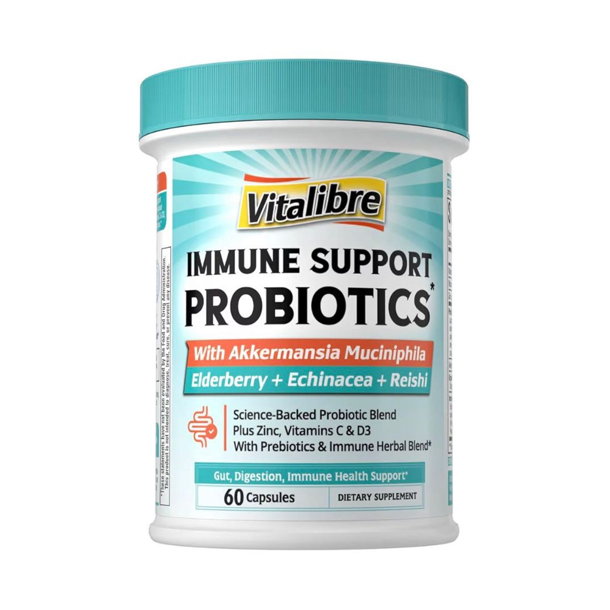 GENERICO - Inmune Support Probiotics y Prebiotics - 60 capsulas