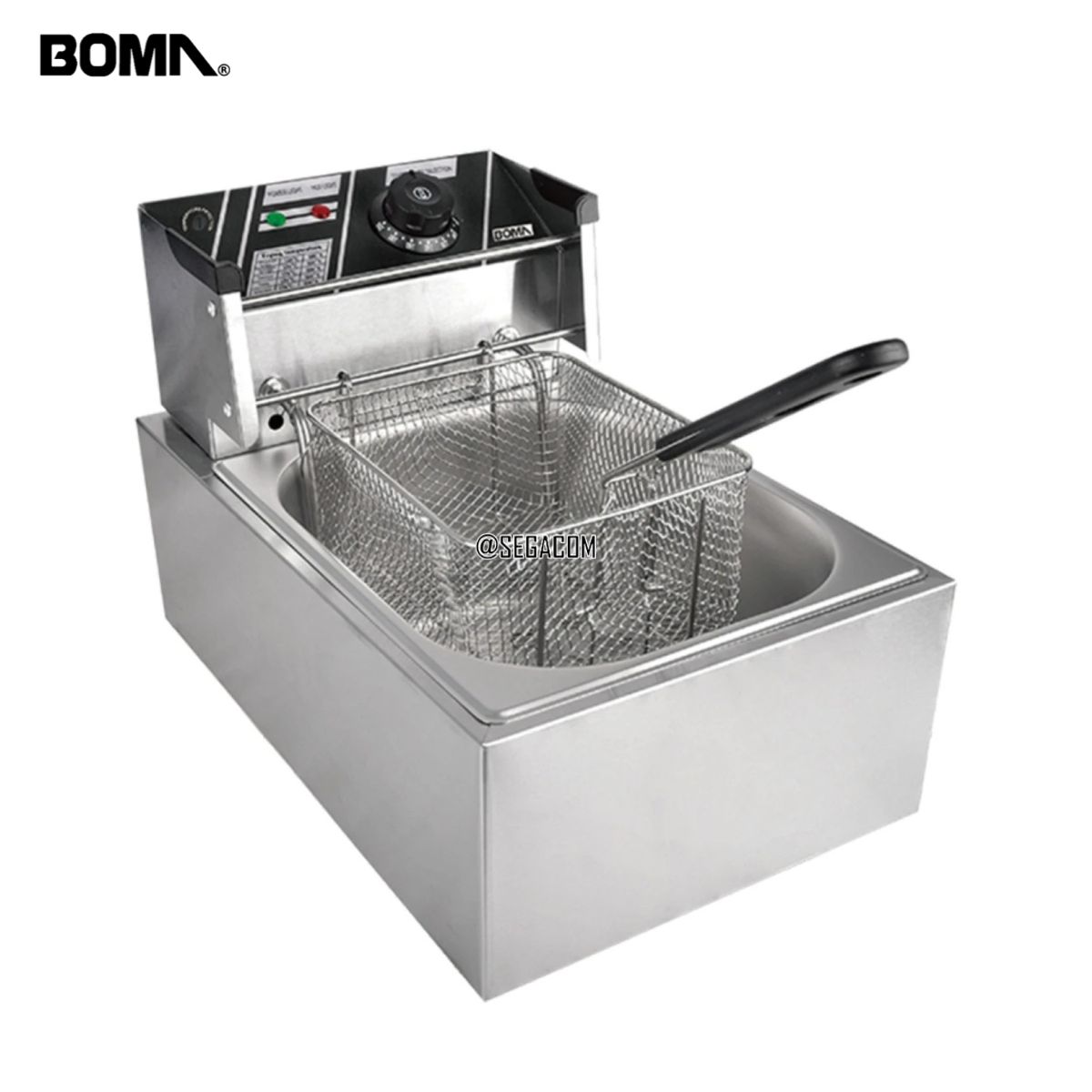 BOMA - Freidora Eléctrica 6L Smart -BROSTER- Silver