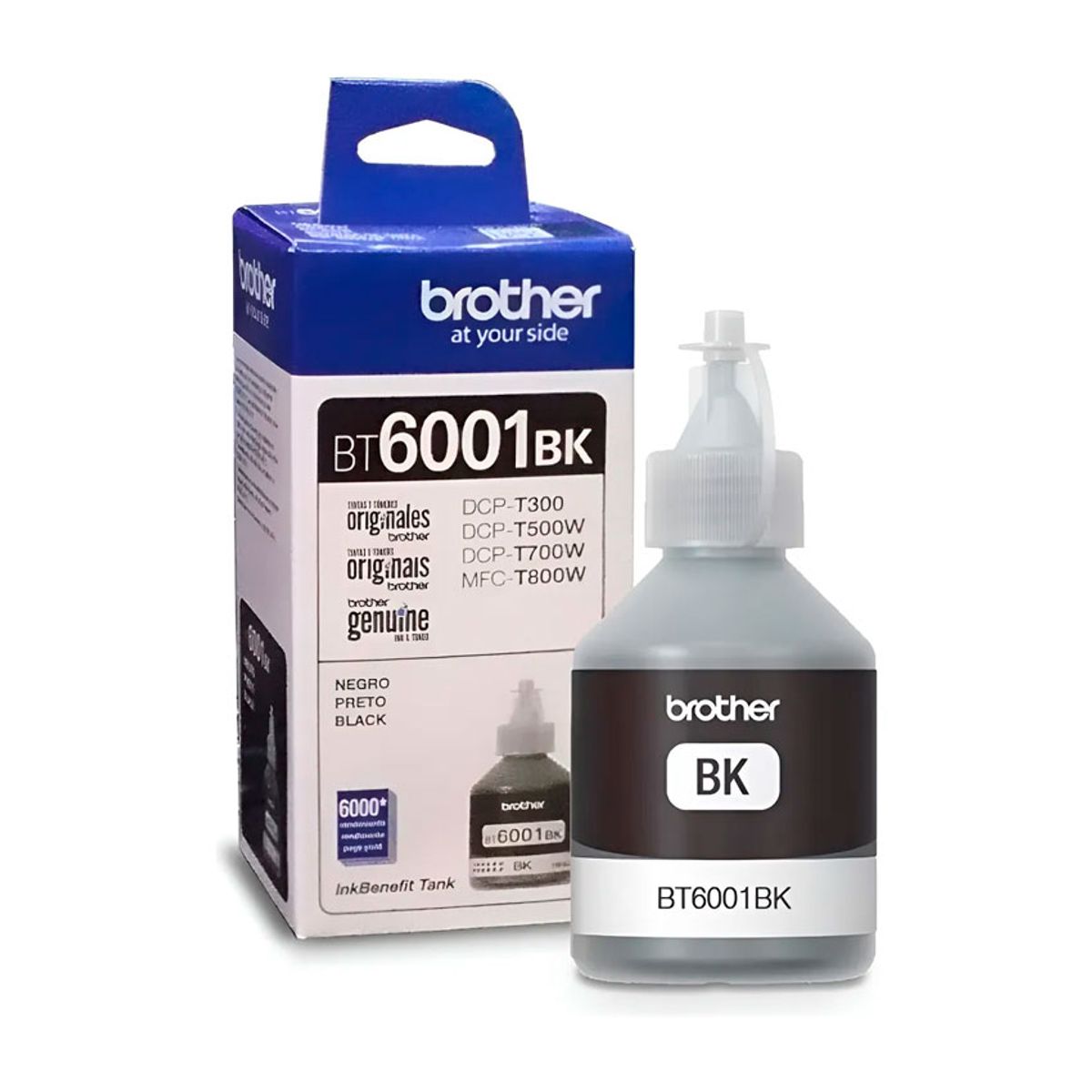 BROTHER - TINTA BROTHER BT6001BK BLACK DCP-T300W500W700W