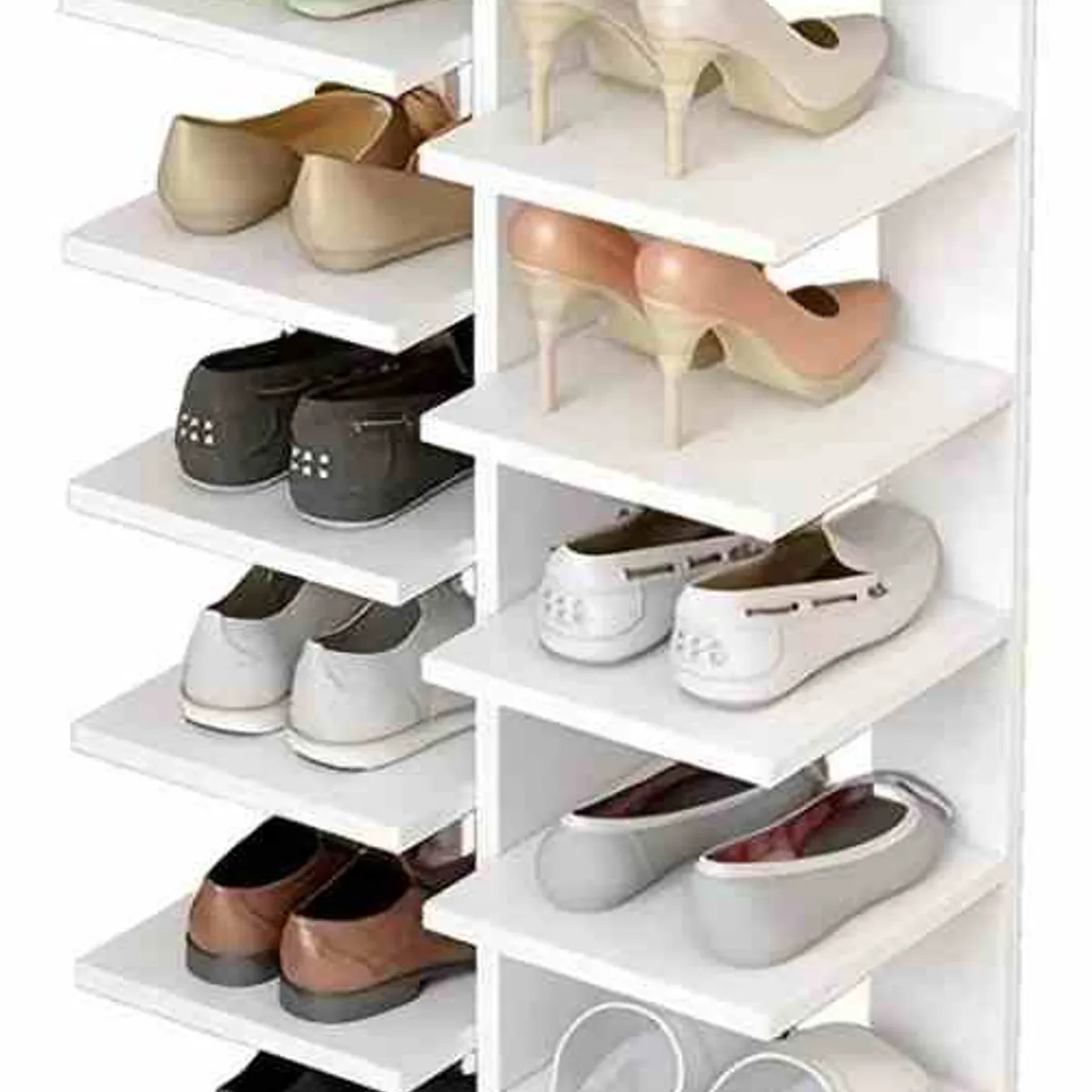 ANYHOGAR - Zapatero Organizador Con Gaveta 14 Pares 7 Niveles