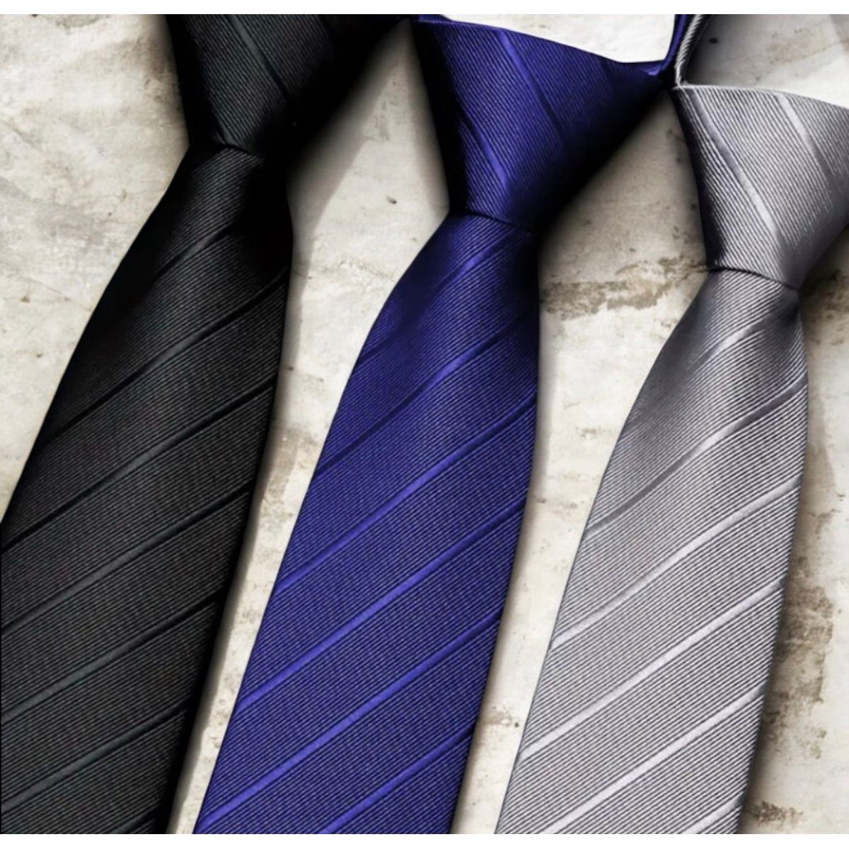 GENERICO - Set  3 CORBATAS NUDO INSTANTANEO