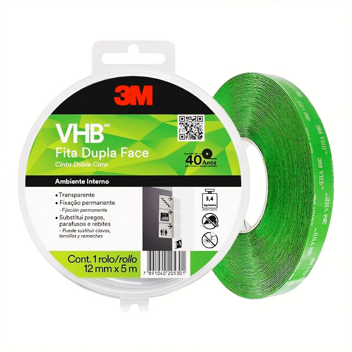 3M - Cinta Doble Contacto 3M VHB 4910 19mm x 5 Metros