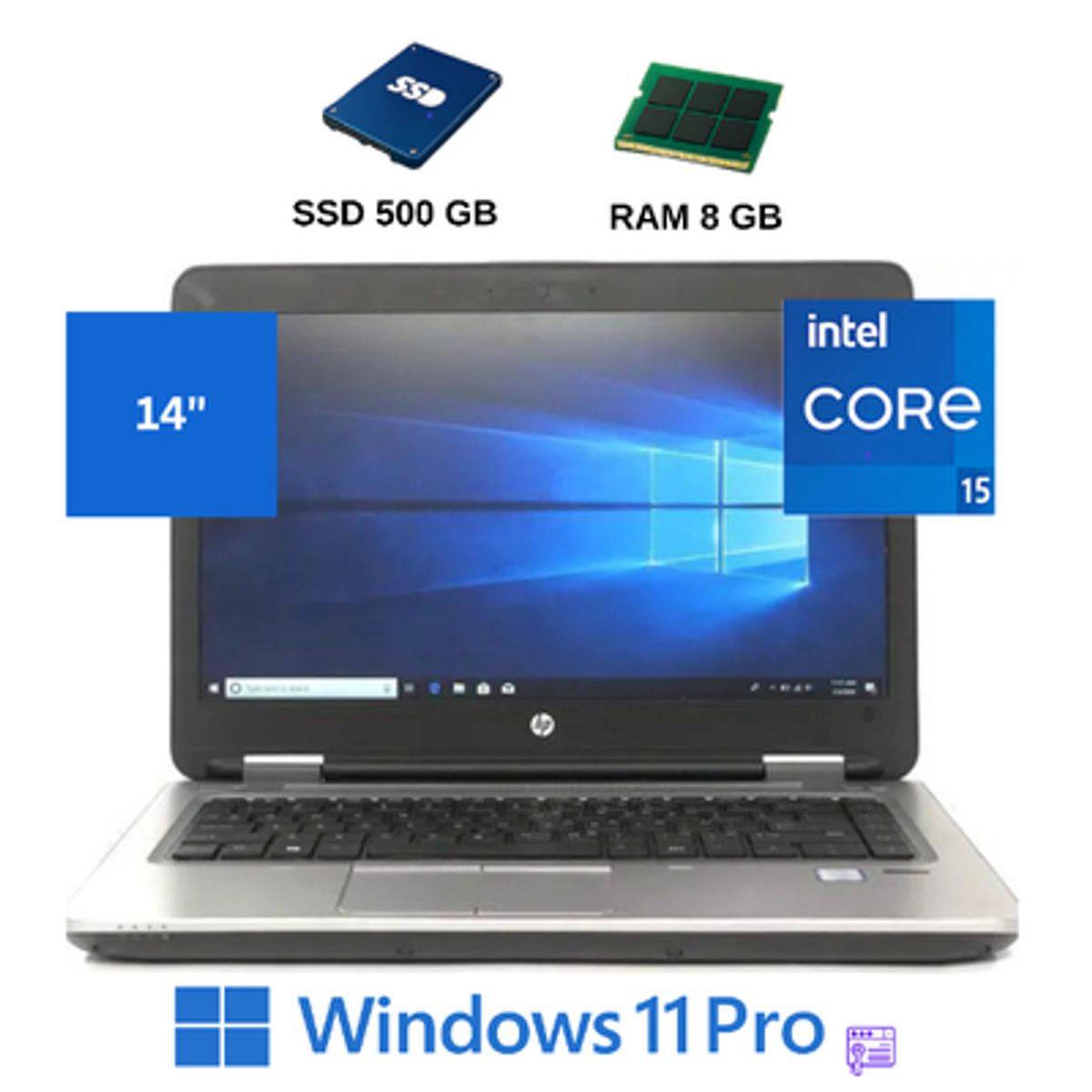 HP - HP ProBook 640 I5, 8GB RAM,SSD de 500GB+ Windows 11 PRO