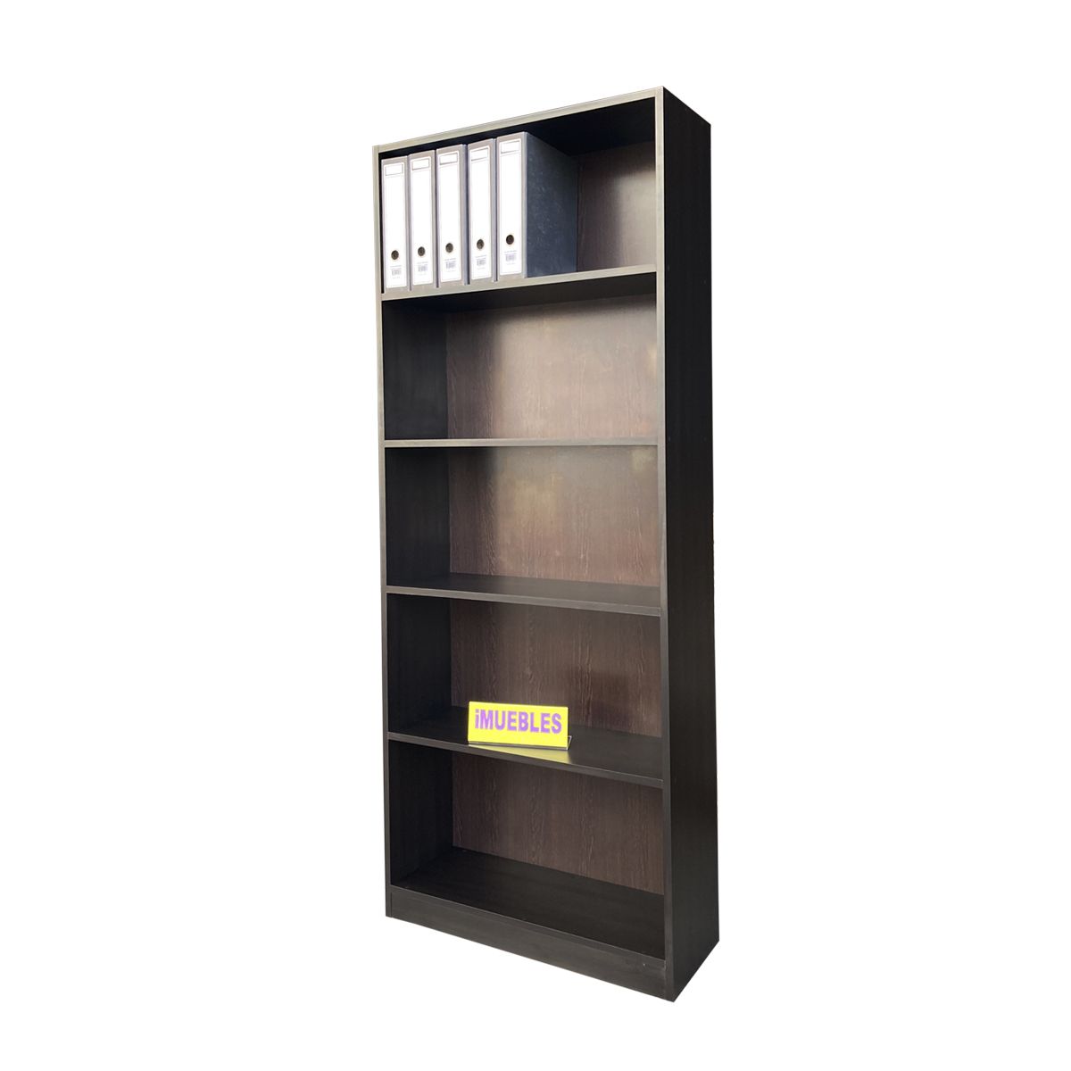 TEMEL - Estante Librero Wengue Estante para archivadores de oficina - TEMEL