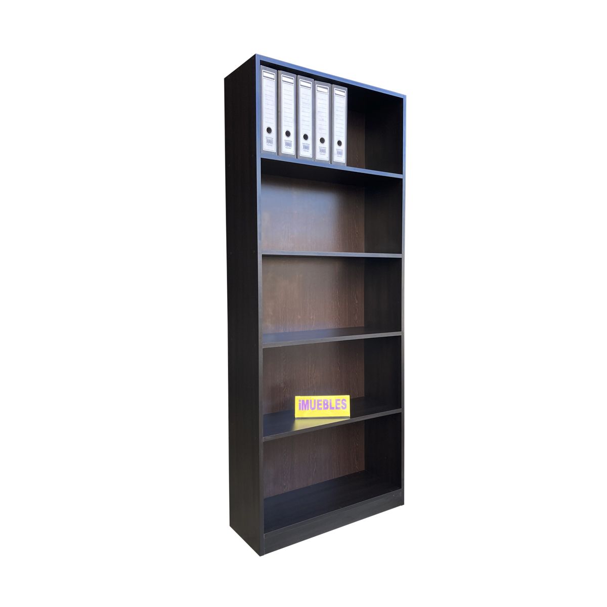 TEMEL - Estante Librero Wengue Estante para archivadores de oficina - TEMEL