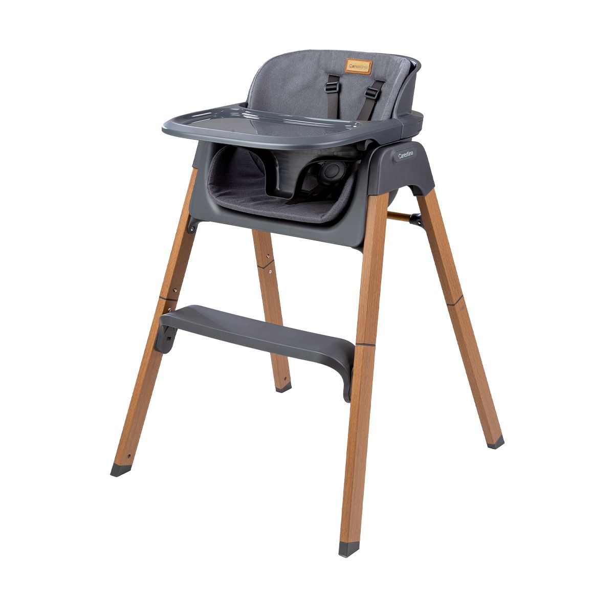 CARESTINO - Silla de Comer Bilbao Gris Lobo