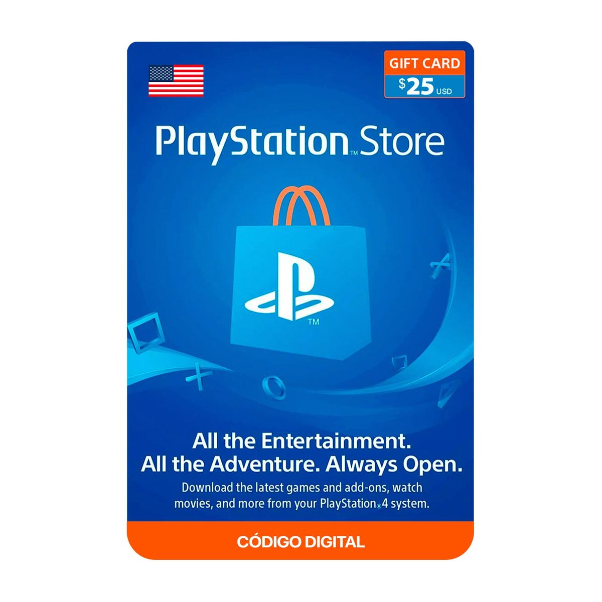 SONY - Gift Card PlayStation Network 25 Código digital