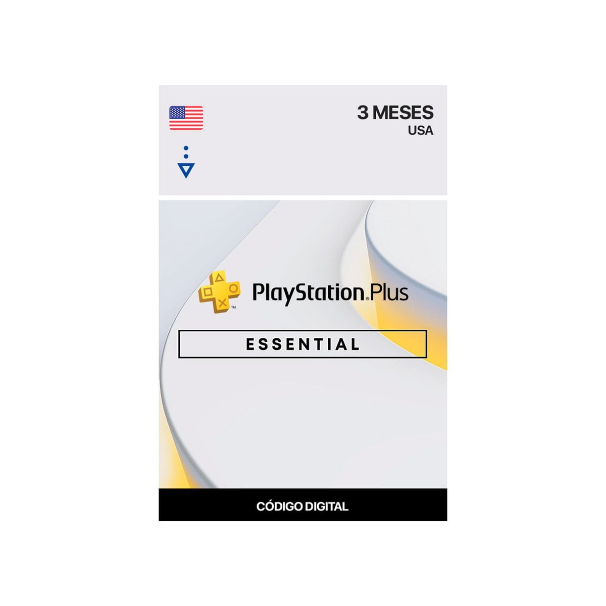 SONY - PlayStation Plus Essential 3 Meses USA Codigo Digital