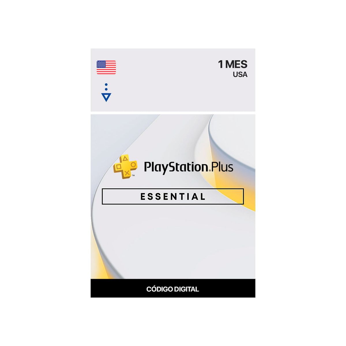 SONY - PlayStation Plus Essential 1 Meses USA Codigo Digital