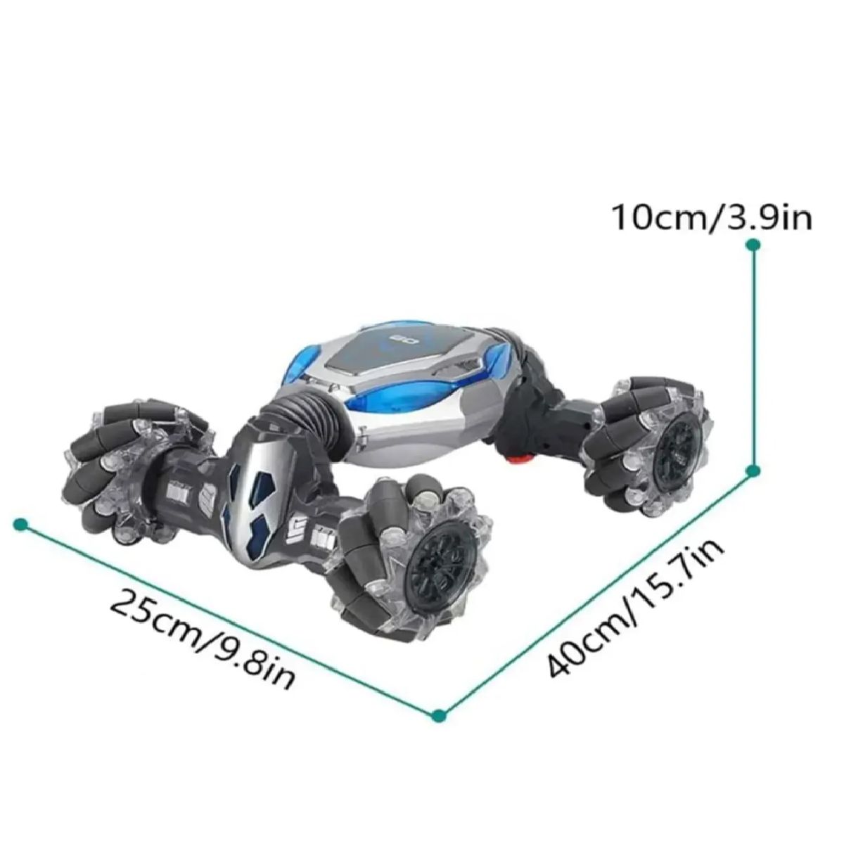 GENERICO - Carro control remoto multifuncion humo maniobras 360 grados