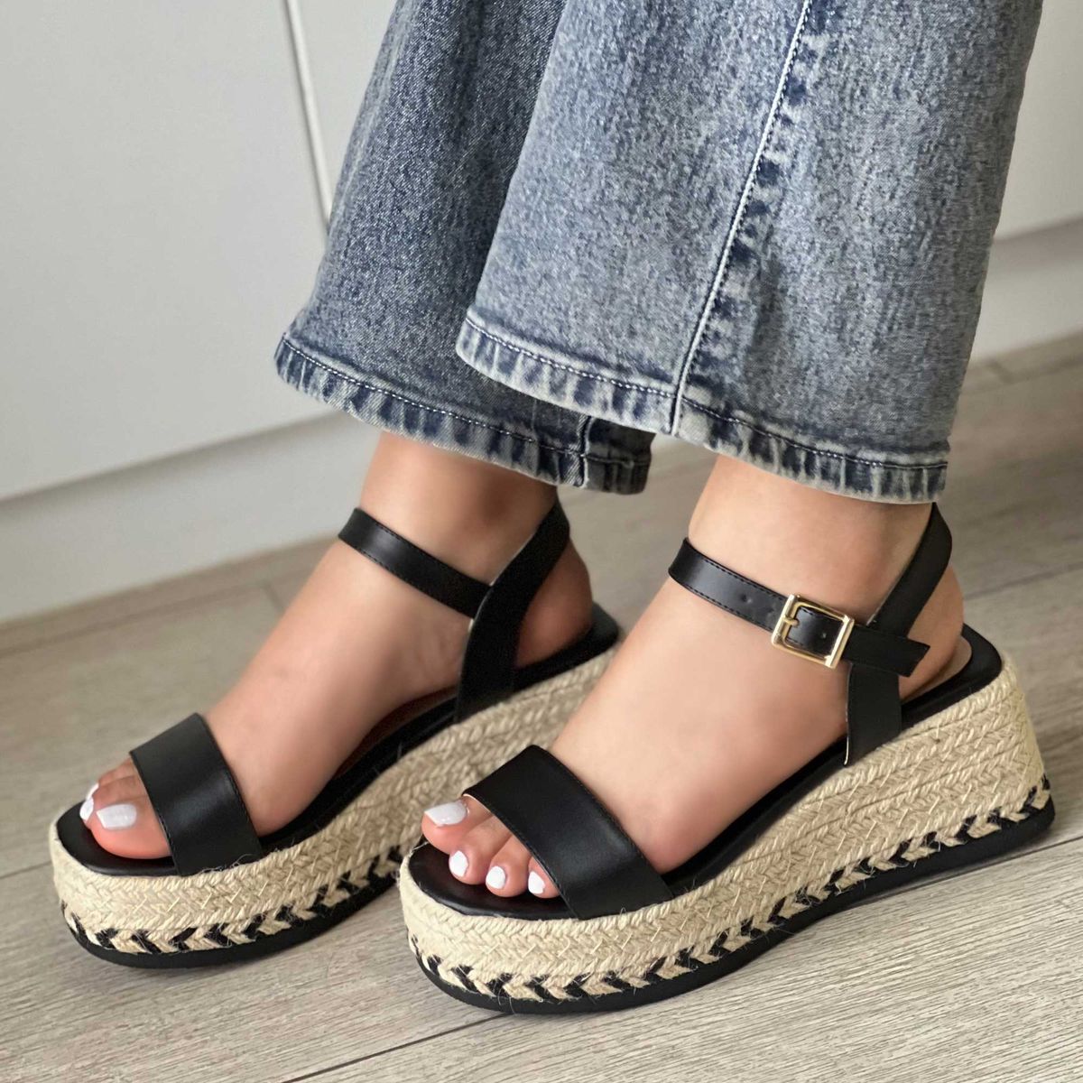 GENERICO - SANDALIA VERANO MARIA NEGRO PARA MUJER