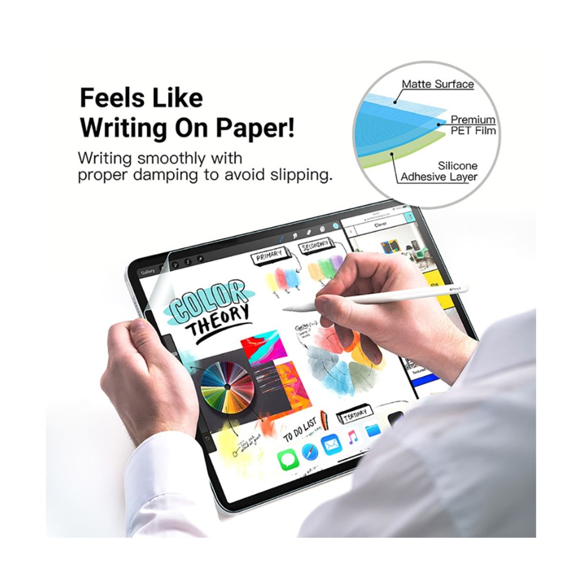 OEM - Lámina sensación de Papel para iPad 10.2 (7ma, 8va y 9na Generación) - Pack X2