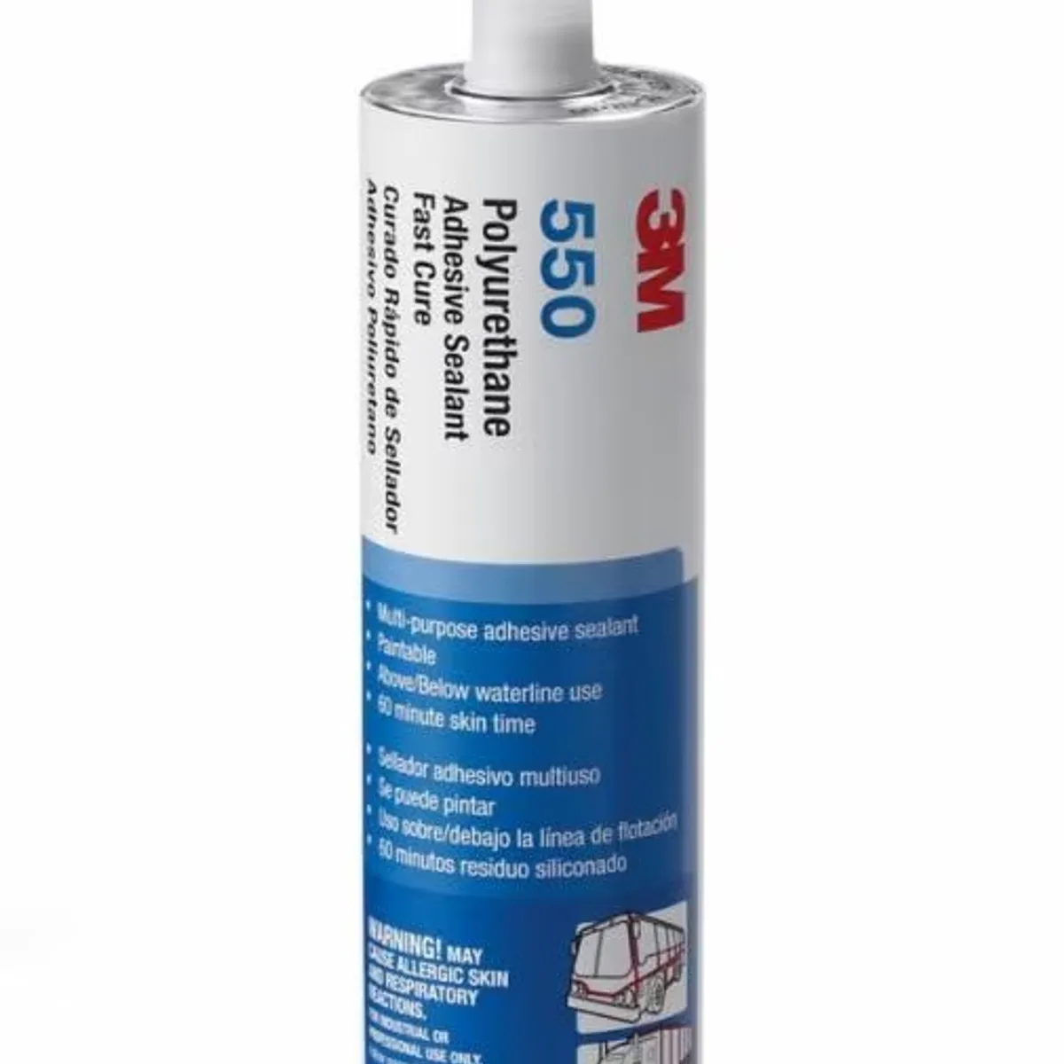 3M - SELLADOR 550 NEGRO POLIURETANO 310 ML PARA CARROCERIA