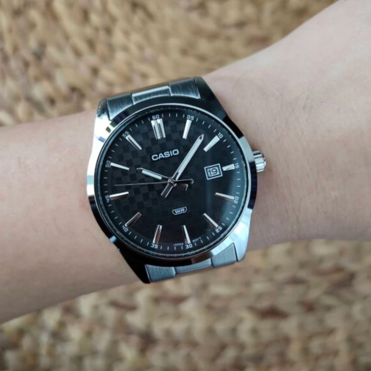 CASIO - RELOJ CASIO ORIGINAL MTP-VD03D NEGRO  CAS-95