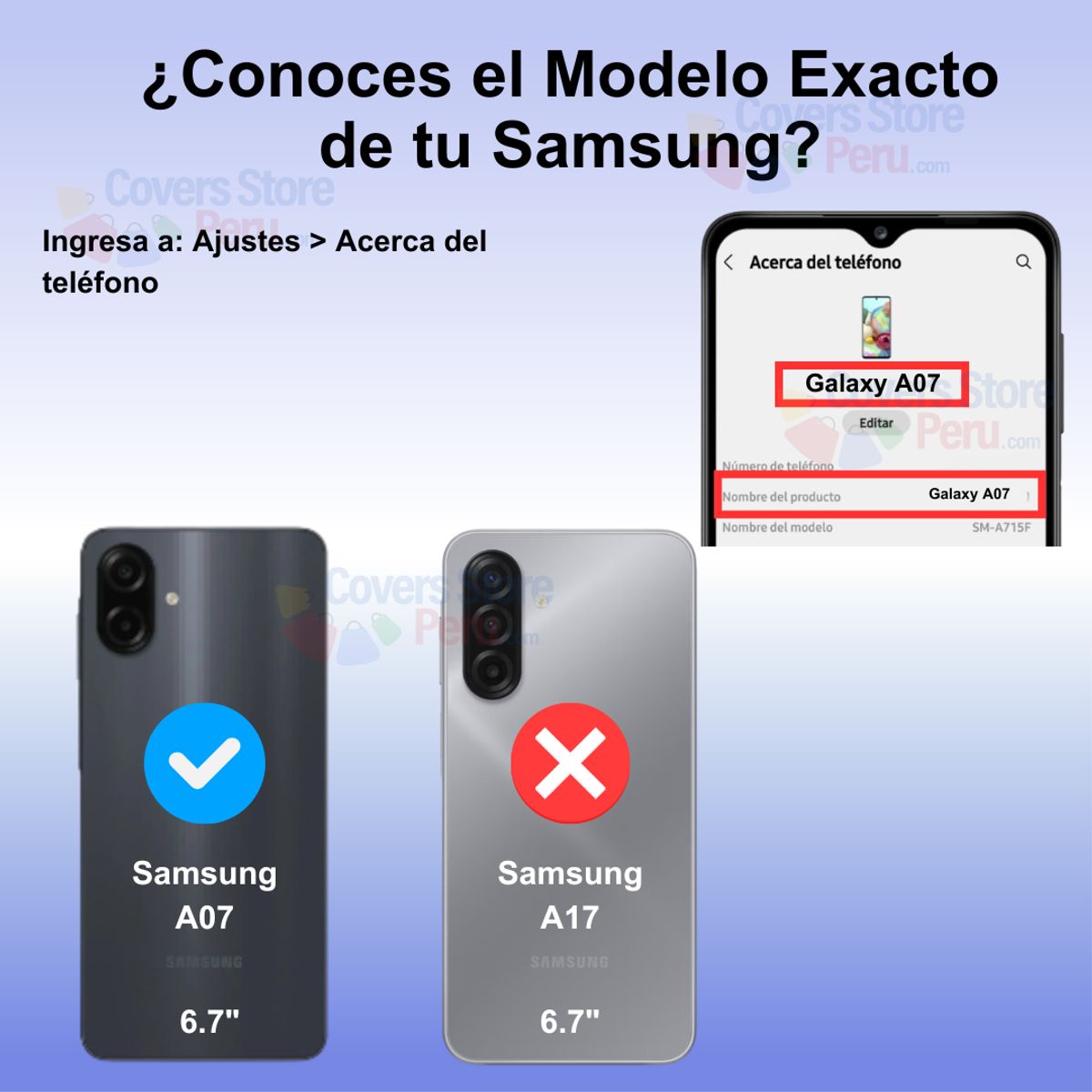 GENERICO - Funda para Samsung A07 Ahumado con Anillo Azul Antishock Resistente