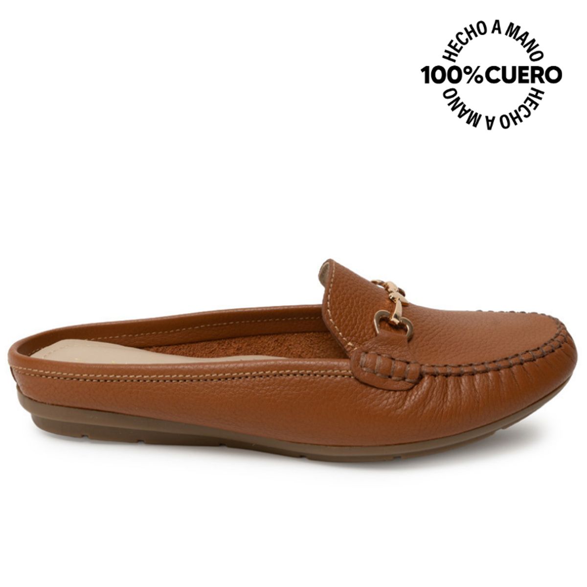 VIALE - Zapato Mocasín Casual CORE-2503 Natural Viale Cuero