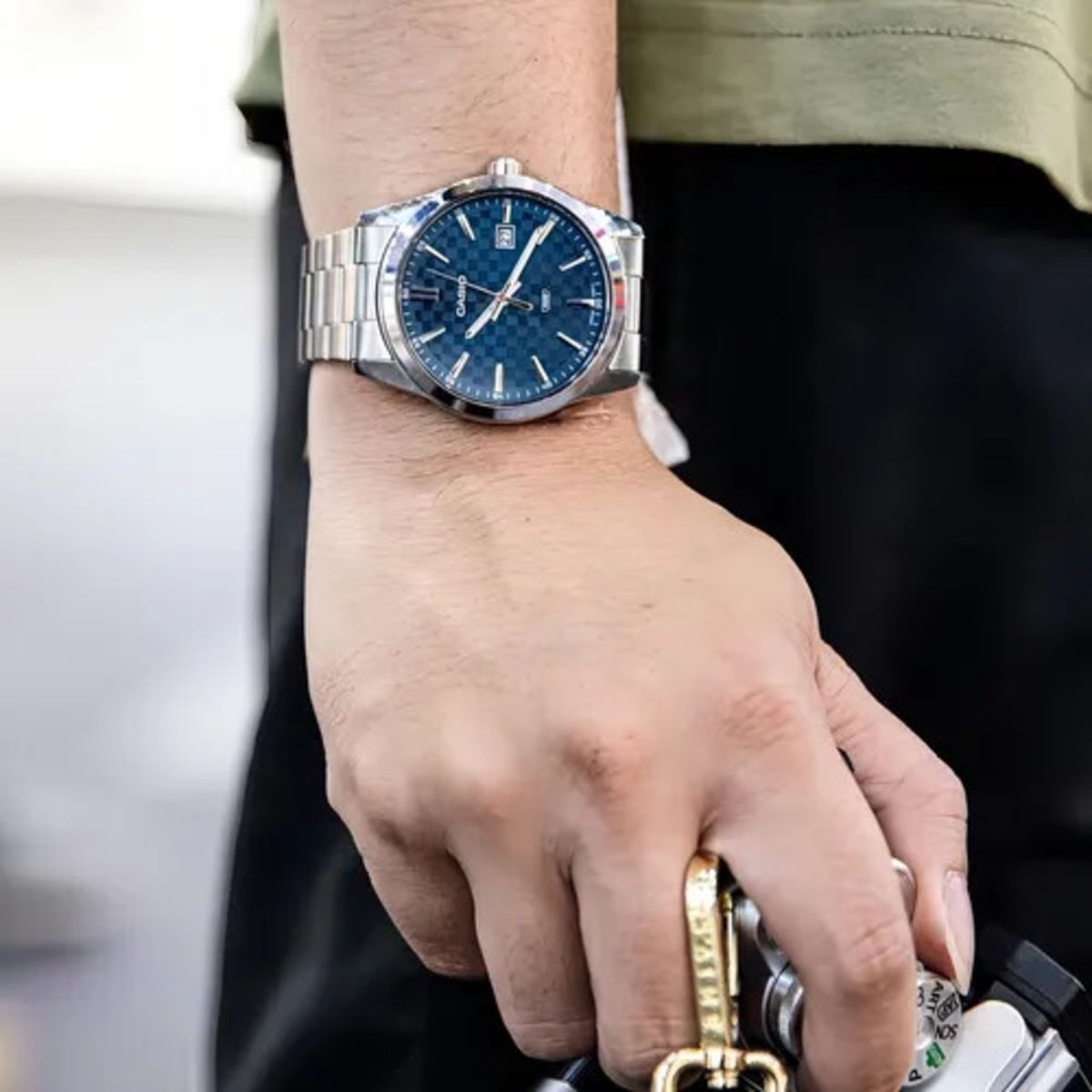 CASIO - RELOJ CASIO ORIGINAL MTP-VD03D BLANCO  CAS-98