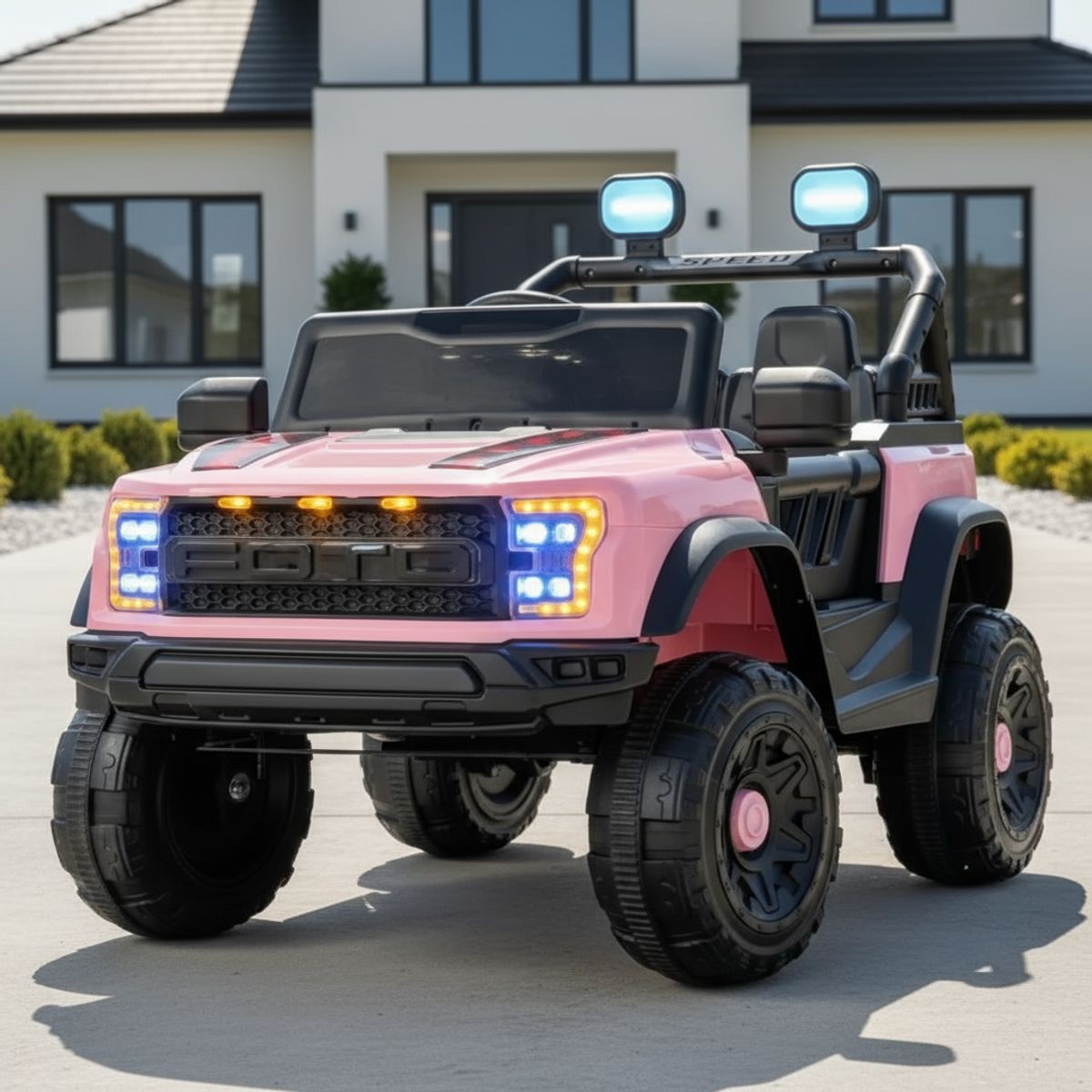 GENERICO - Camioneta para niños - Modelo Ranger For Raptor ROSADO