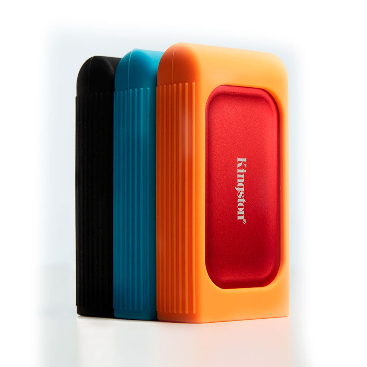 KINGSTON - Funda de goma Kingston Rubber Sleeve para SSD XS1000  XS2000 Azul claro