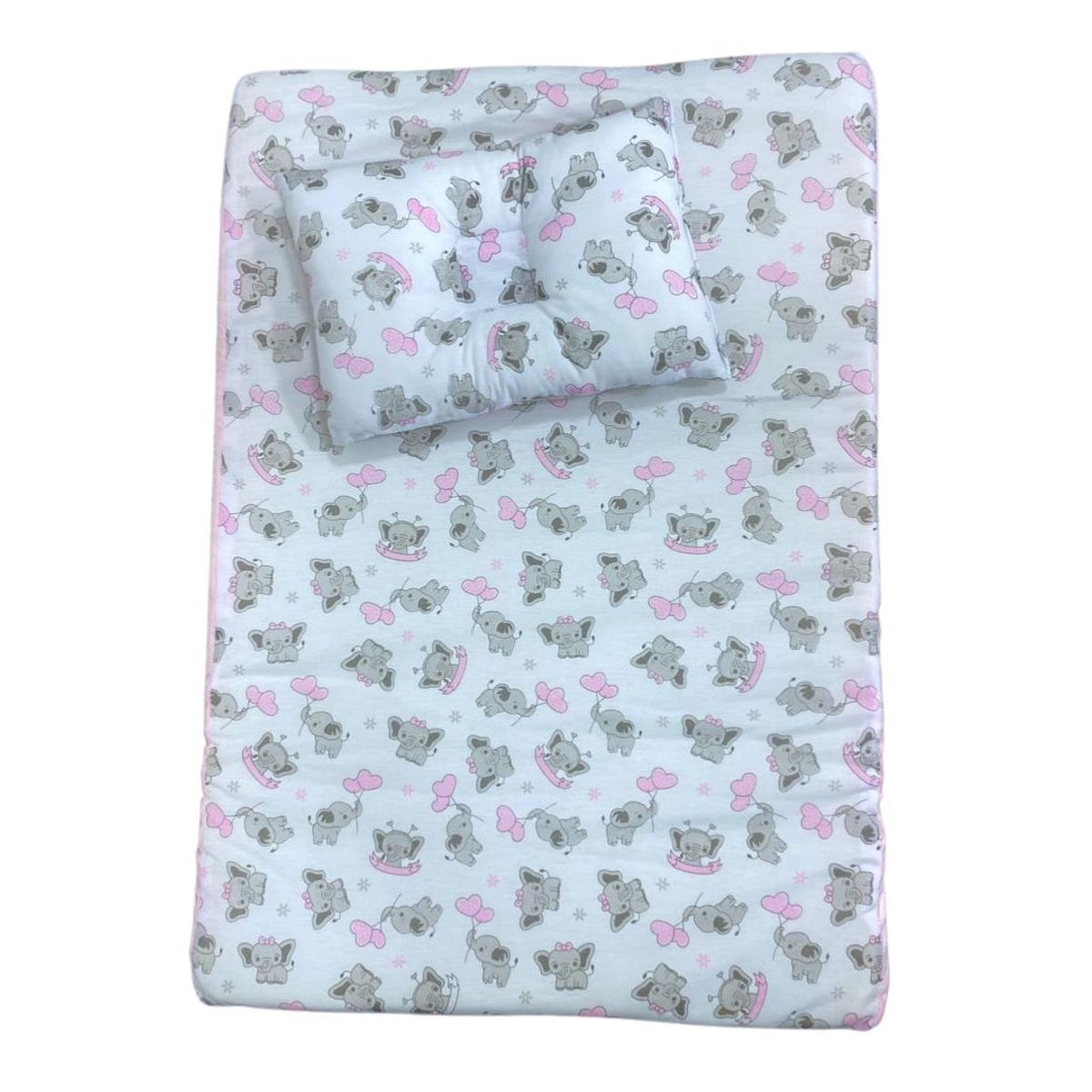 GENERICO - ALMOHADA COJIN ANTIREFLUJO BEBE CON FORRO Y  ALMOHADA 61x45x10CM NIÑA