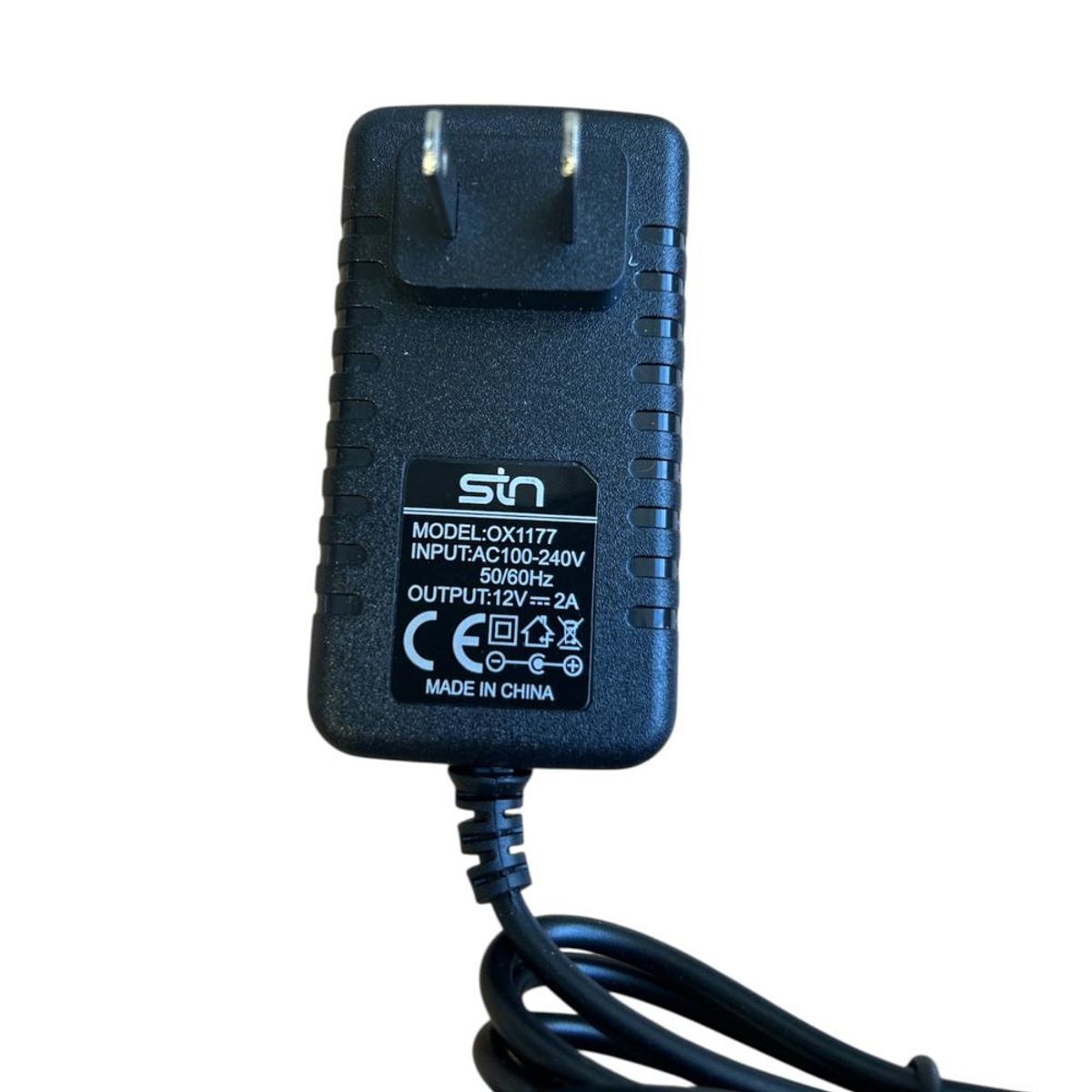 GENERICO - Adaptador de corriente 12V2A fuente alimentación punta 5.5 x 2.5mm aros luz led