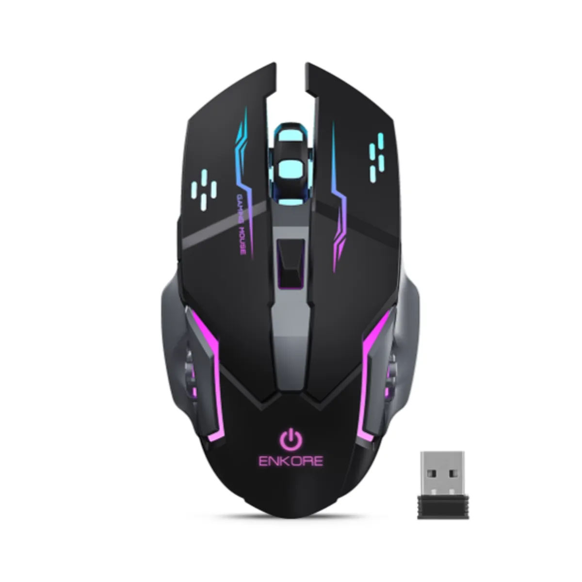 ENKORE - Mouse Gamer THUNDER EKM501 3M WIFI RBW 6B 1600DPI ENKORE ENKORE