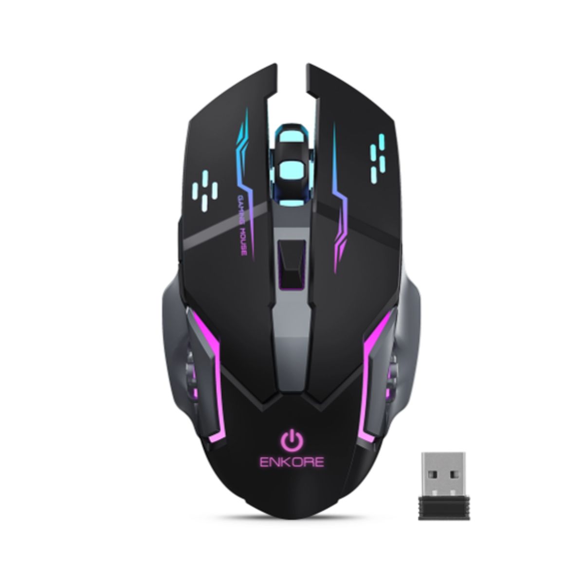 ENKORE - Mouse Gamer THUNDER EKM501 3M WIFI RBW 6B 1600DPI ENKORE ENKORE