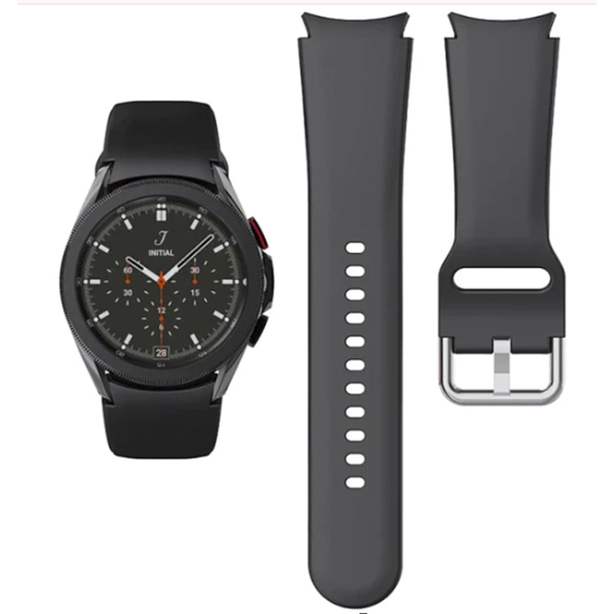 GENERICO - Correa Clásica para Samsung watch 22mm - NEGRO