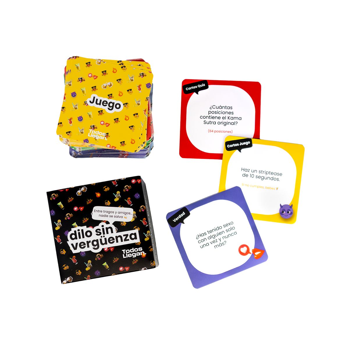 TODOS LLEGAN - JUEGO PARA BEBER DILO SIN VERGUENZA