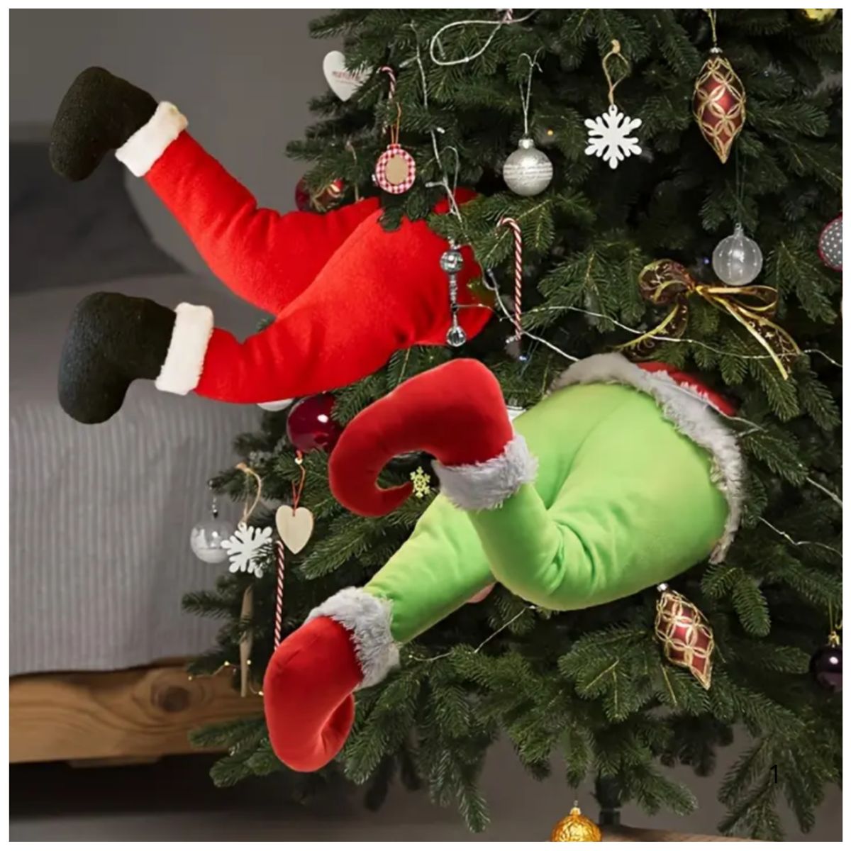 GENERICO - Piernas Movibles Electrónicas  Para Árbol de Navidad - Modelo Aleatorio