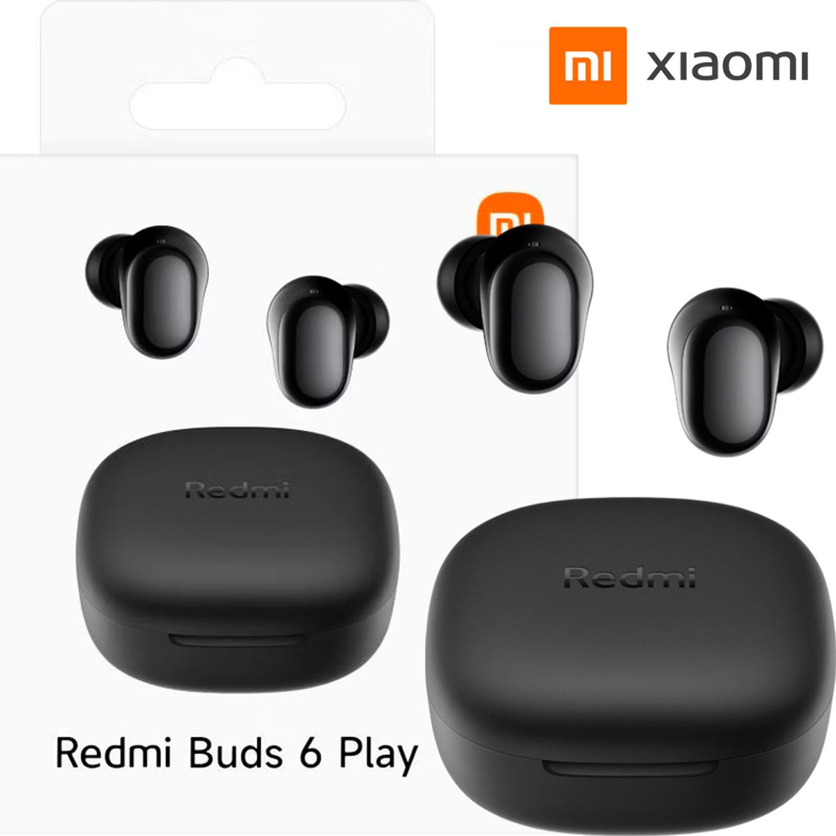 XIAOMI - Audifonos Xiaomi Redmi Buds 6 Play Bluetooth Black