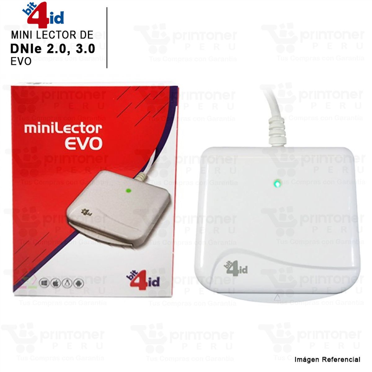 BIT4ID - MINI LECTOR DE DNI ELECTRONICO 3.0 EVO BIT4ID