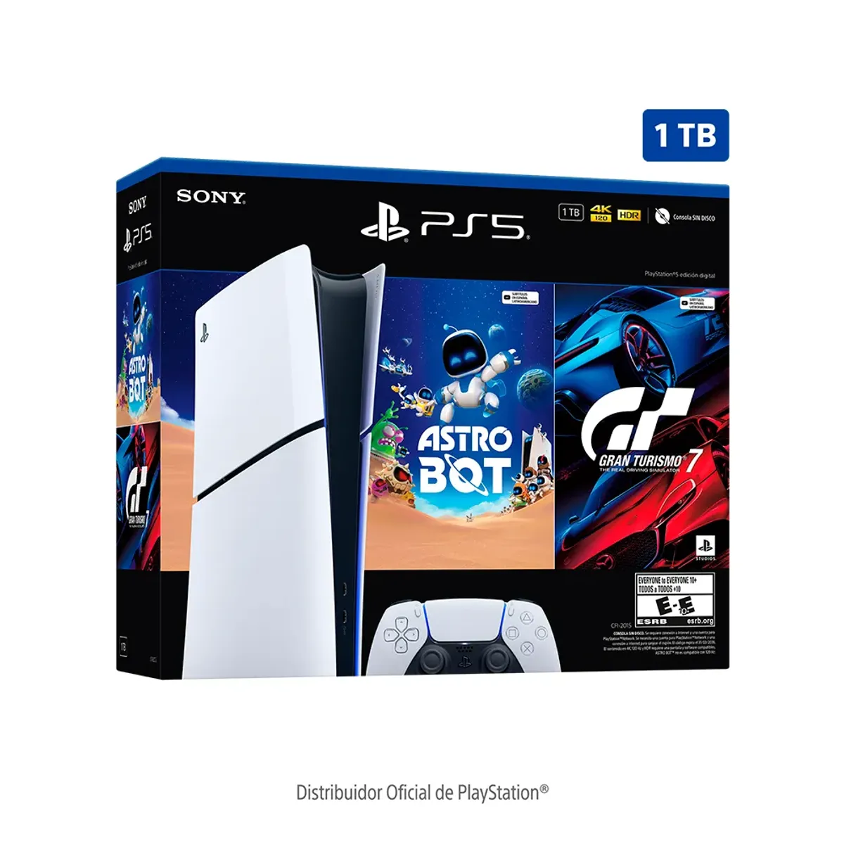 SONY - PS5 Consola Digital Slim Astro Bot + GT 7 Bundle